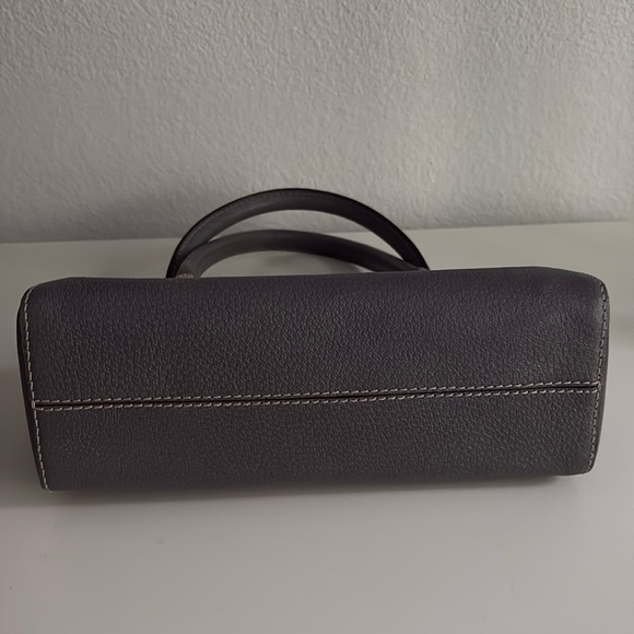 Kate Spade Grey Leather Barrel Handbag - Picture 7 of 12